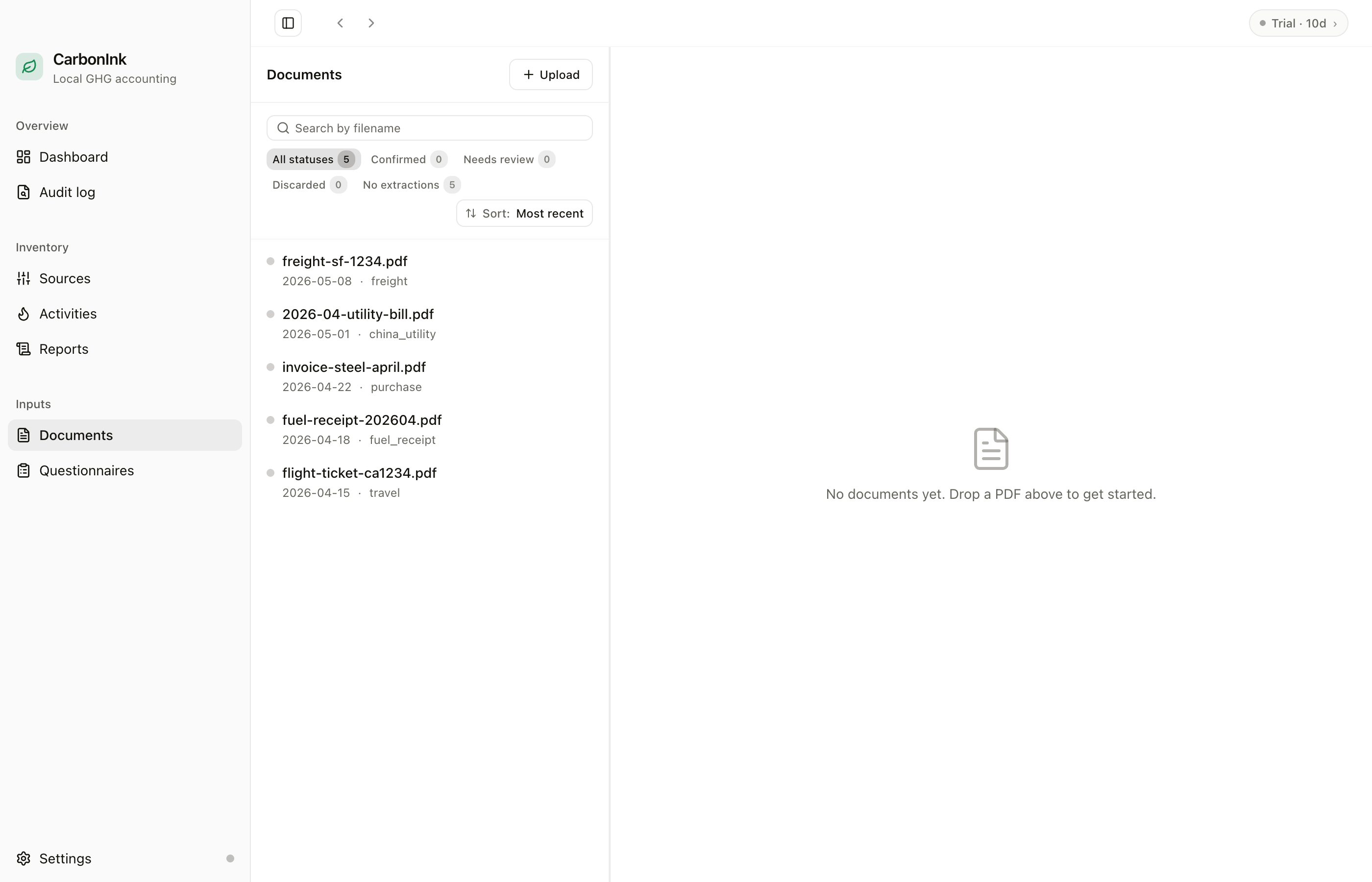 AI bill extraction